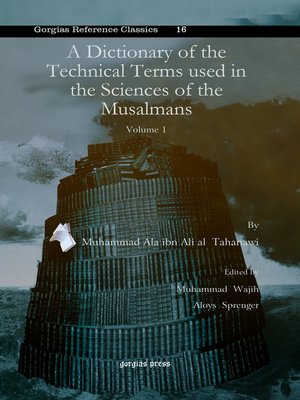 cover image of A Dictionary of the Technical Terms used in the Sciences of the Musalmans